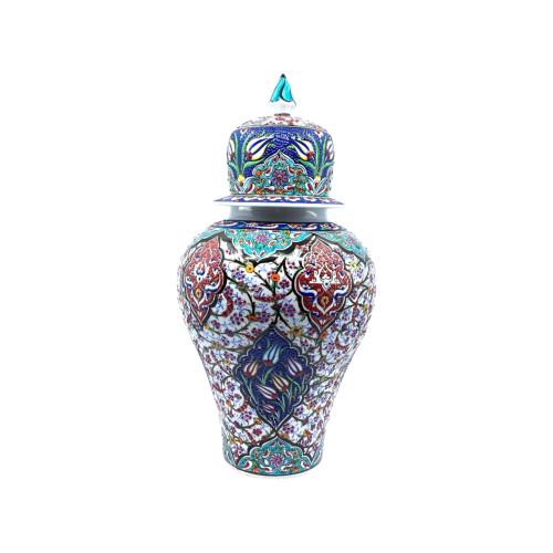 Tezhip 45 cm Şah Kavanoz