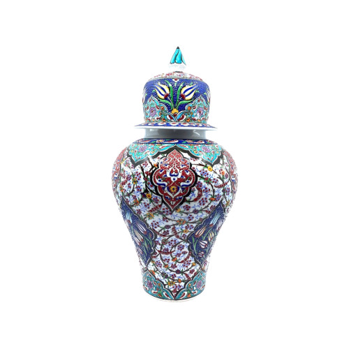 Tezhip 45 cm Şah Kavanoz