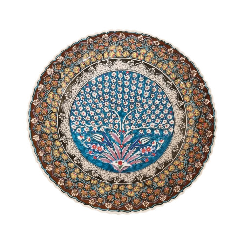 Silk Pattern 40 cm Plate