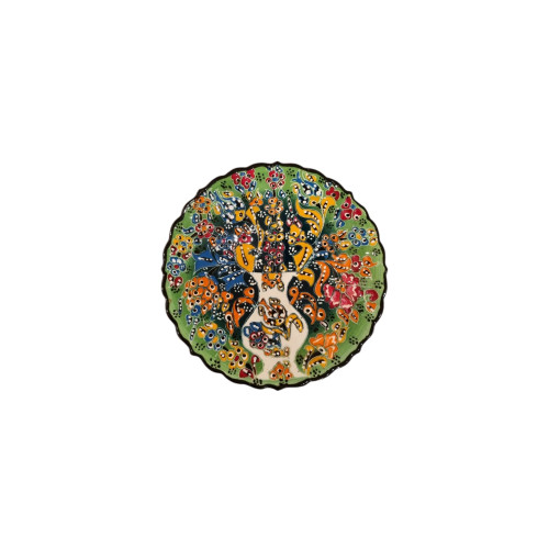 Kabartma Desen 18 cm Tabak